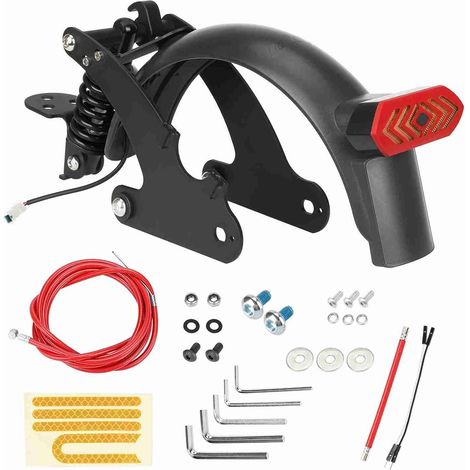 Amortisseur arrière pour scooters électriques, avec garde-boue et feu arrière, Compatible avec Scooter Xiaomi M365/1S (1/5)
