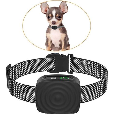 Dog Collar, 5-15 lbs, No Shock, Rechargeable, Anti Bark Collar, Adjustable Sensitivity and Strength, No Bark Collar (1/5)