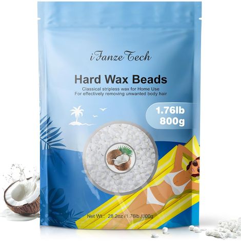 Cire Epilation, Perles de Cires Épilation Chaude, Sans Bandes 800g: Formule Naturelle (1/5)
