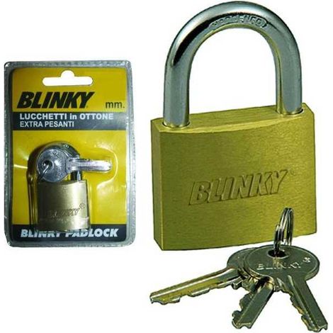 Lucchetti Blinky Ottone Extra-Pesante 30 Mm Conf. 6 Pezzi
