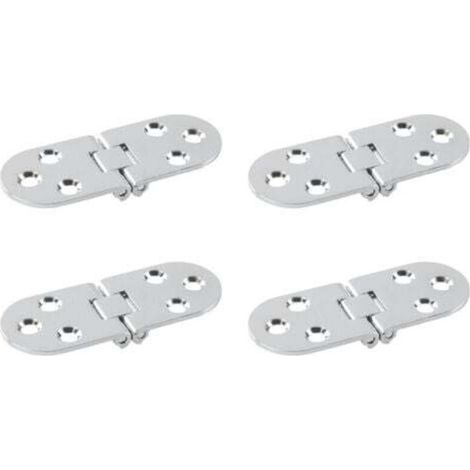(4 Pièces)Charnières Pliantes Charnières de Table Charnière Meuble Pliable Charnières Charnières pour Table Pliantes Charnière en Alliage de Zinc ave (1/4)