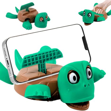 Funny Turtle Coaster, Turtle Cup Holder with Cell Phone Holder, Cute Animal Coaster, Creative Turtle Coaster, for Turtle Lovers (1/5)
