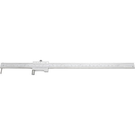 Pied à coulisse en acier inoxydable, règle à tracer parallèle avec tête en carbure, outil de traçage multifonctionnel 0-300 mm (1/5)