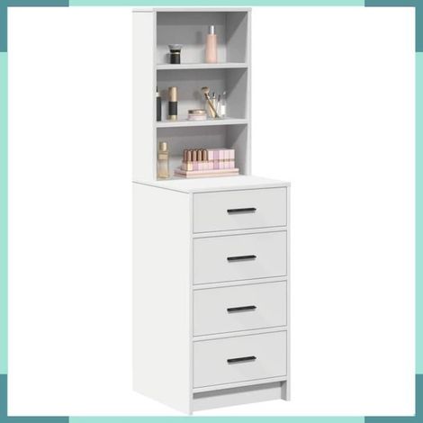 865046 Haut Armoire Blanc 40 x 41 x 135 cm Bois d'ingénierie (1/5)
