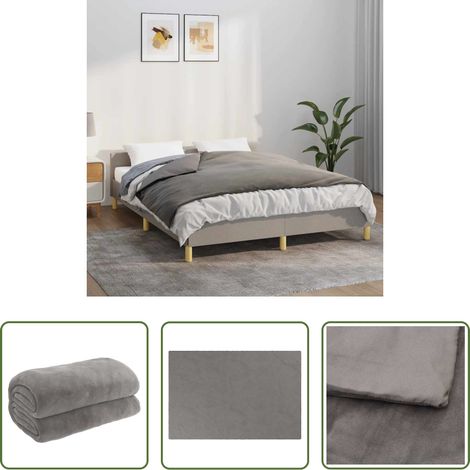 Schlafdecke - Gewichtsdecke mit Bezug Grau 120x180 cm 5 kg Stoff (1/5)