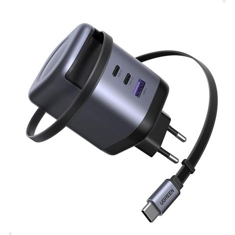UGREEN Nexode 100W Chargeur USB C Rapide avec Câble Rétractable GaNInfinity (1/5)