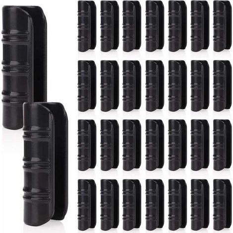 30 PCS Jardin Bâtiments Tube Clip, Clips en Plastique pour Serre Film Clip Tube Serrage Connecteur Kit, pour Serre Bannière Cadre Abris Noir 25mm A (1/5)