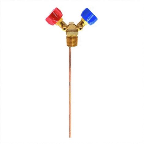 Vanne spéciale de récupération de réfrigérant, interrupteur à cornet haute et basse pression, tuyau en cuivre de 30 cm de long (1/5)