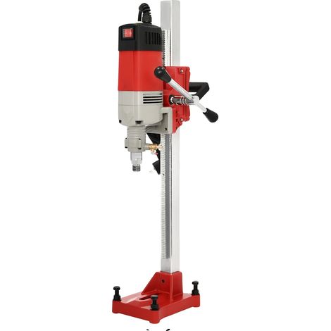 Machine de forage à noyau en béton, moteur de 2300W, réglage de la profondeur, Rouge (1/2)