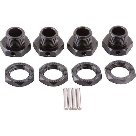 noir 4 Pices Infinity 1:8 Alliage D'aluminium Bond 94762 94081 17mm Adaptateur De Moyeu De Roue De Voiture Rc (1/5)