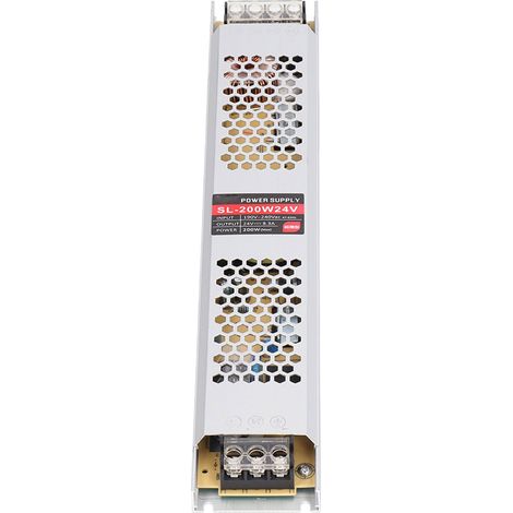 Alimentation à découpage ultra-mince de 200 W, type bande, 24 V, 8,3 A, pour caisson lumineux LED (1/5)
