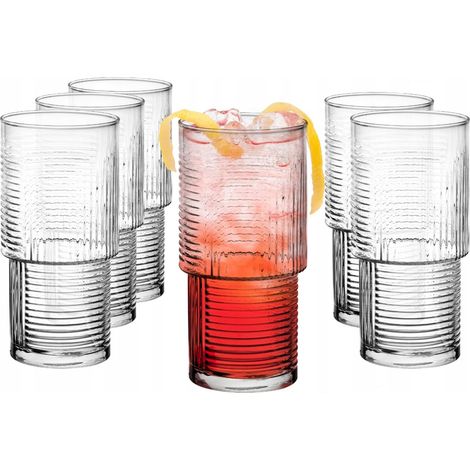Verres à Cocktail Ensemble De Verres 6 Pièces Résistant Au Lave Vaisselle Transparent 400 ml (1/5)