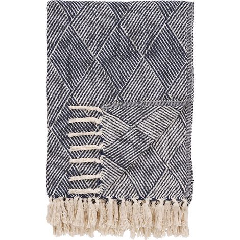 Izmir Plaid 130x180cm Blau.