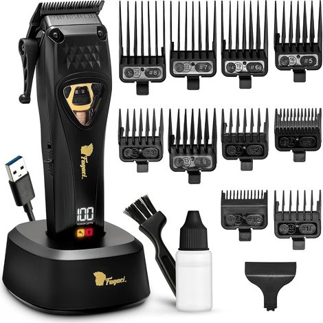 Tondeuse Cheveux Hommes Professionnel, Lames DLC 12000 RPM (1/5)
