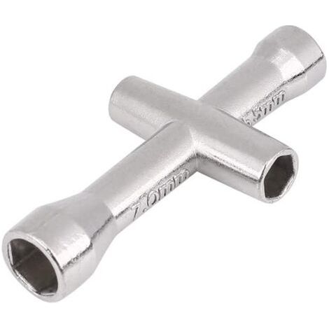 Fonepro 1 Pcs Clés en Croix, outils de clé Multifonctions, douille mini clé cruciforme, pour vis et écrou M2 / M2.5 / M3 / M4 (1/5)