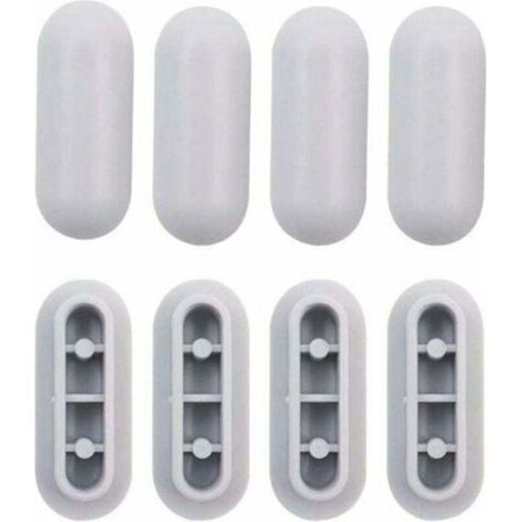 4 Pièces Tampon Universel pour Siège de Toilette Universel Chocs Kit de Tampon Abattant WC Plastique Toilette Pare-chocs Remplacement,de