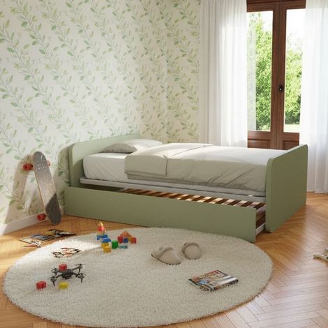Letto 1 piazza e mezza con letto estraibile - Salvia
