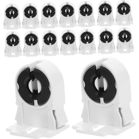 Douille pour tube LED - Support T8/G13 - Compatible avec les ampoules fluorescentes LED - Lot de 16 (1/5)