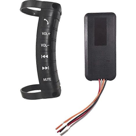 Universelle Lenkradfernbedienung für Autos, kabelloser Bluetooth-Multifunktionsknopf für 2DI (1/5)