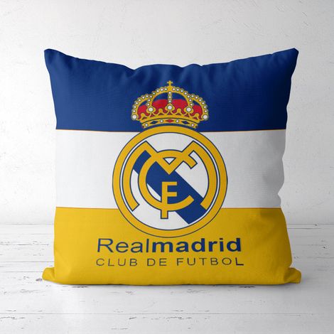 Fotbollsklubbens logotyp kudde fan presentkudde Real Madrid (1/3)