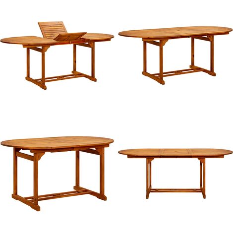 Table de jardin 200x100x75 cm Bois d'acacia massif - Table De Jardin - Table Extérieure - Acacia Massif - Mobilier De Jardin - Table À Manger - Home & Living (1/5)
