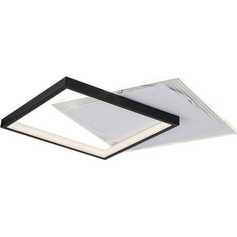 Plafonnier LED moderne 35W 4000K noir Malcolm Rabalux