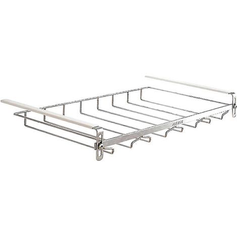 Verstellbarer Weinglas-Organizer, hängendes Weinglasregal aus Metall, 44 cm