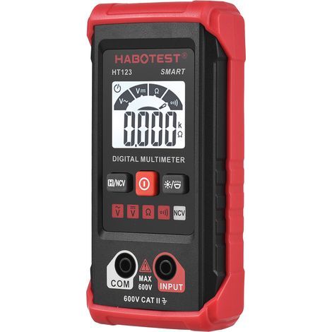 Mini multimètre intelligent – Haute précision – Rétroéclairage – Auto-gamme – Pour électricien, bricoleur, diagnostic auto (1/5)