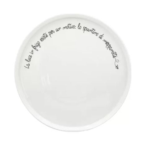 Piatto Piano Gli Onesti D26cm Bianco LA PORCELLANA BIANCA