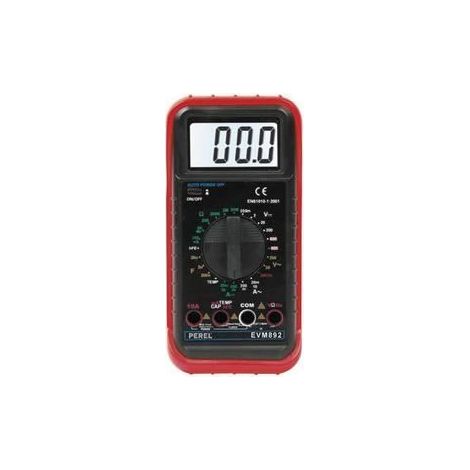Multimetre numerique lcd 3 1 2 24 gammes 10a evm89
