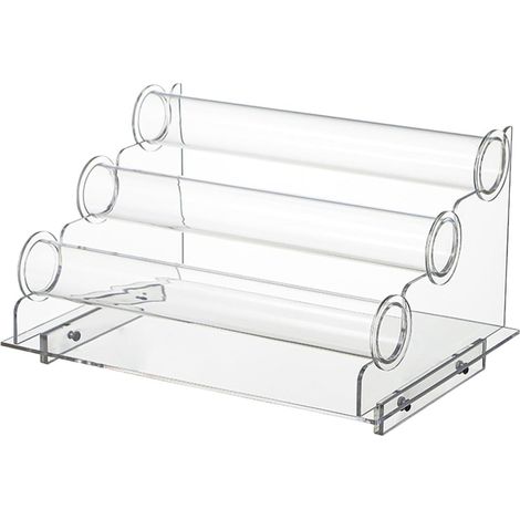 Présentoir à Bijoux Acrylique Transparent 3 Niveaux, Support Multifonction pour Bracelets, Montres, Élastiques à Cheveux, Étagère de Rangement Domestique pour Maison (1/5)