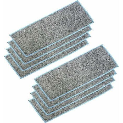 Pack De 8 Tampons De Vadrouille Humides Lavables Et Réutilisables Pour M6 Robot Mop 270106mm (1/5)
