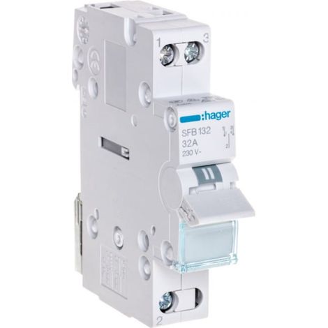 Interruptor de potencia modular I-0-II (red eléctrica-generador) 32A 1P SFB132