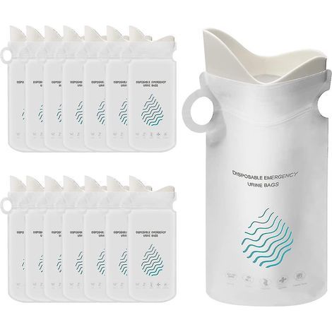 Packung mit 20 Einweg-Urinbeuteln (700 ml), geeignet für Camping und tragbare Toiletten (1/5)