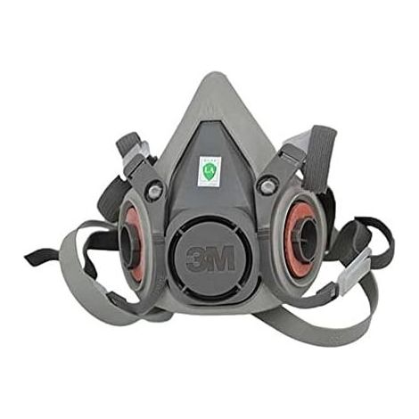 Demi-masque réutilisable 3M XA007702658 6200M, taille M, gris, avec filtre à particules 5935PRO2 - Filtre à poussières fines avec niveau de protection P3 (1/5)