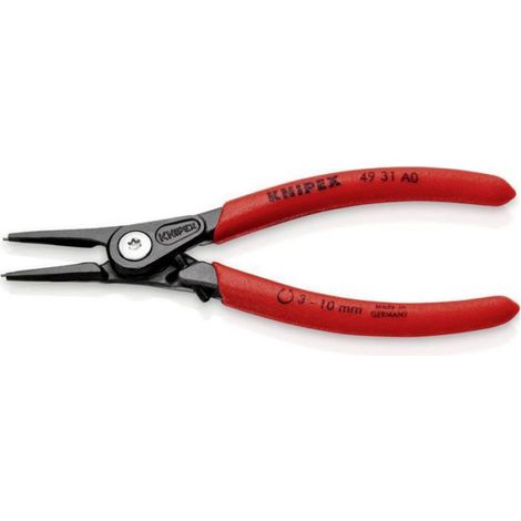 Pince Pour Circlips Exterieurs - 140 Mm - Pour Circlips De 3 A 10 Mm - Réglable Par Vis À Six Pans Creux - Protection Contre La Distension - 1 Pièce (1/3)