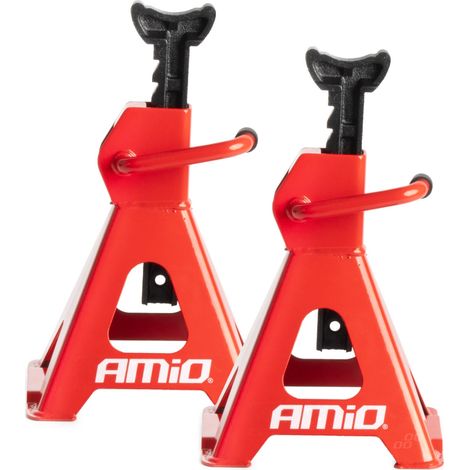 Soportes para gato hidráulico, soportes para taller de automóviles, 2 unidades, 6T amio-04189 (1/5)