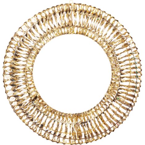 EDG Enzo De Gasperi Corona Natale Led Stripes 960 MicroLed D 70 Cm Ip 44 Gold (1/2)