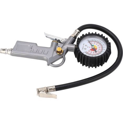 Gonfleur de pneus avec manomètre, embout de 225 PSI, entrée de 0,3 pouce, accessoire pour véhicule (1/5)