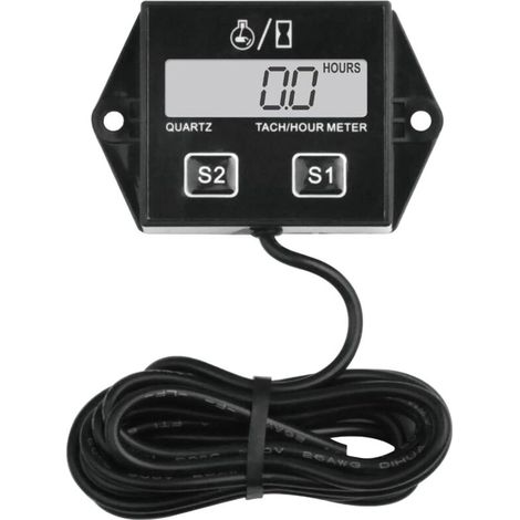 Contagiri digitale contaore, batteria sostituibile contagiri per scooter trattorino da giardino moto da cross generatore motosega motore fuoribordo motoslitta idropulitrice-ZSB-02