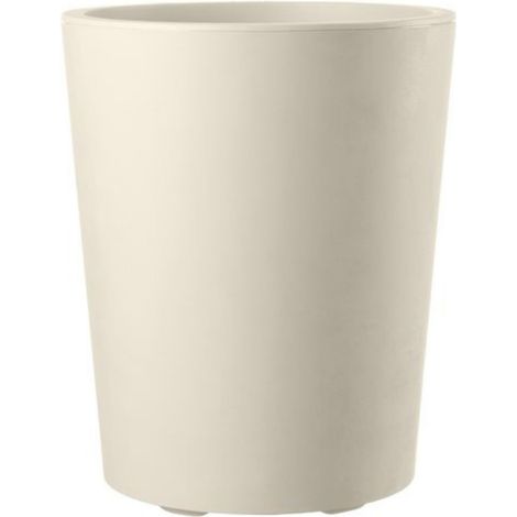 VASO TONDO MILLENNIUM H 53 BIANCO PERLA