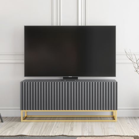 Ripple TV Unit 100cm - Dark Grey