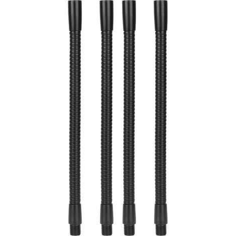 Lot de 4 flexibles col de cygne en aluminium pour lampes. diamètre 10 mm. pour lampes de table et luminaires. 20 cm. (1/5)