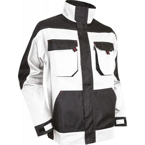 LMA – Blouson de peintre multipoche 3XL – Col montant – 2 poches poitrine à soufflets – Oxford 900D étanche – Taille ajustable (1/2)