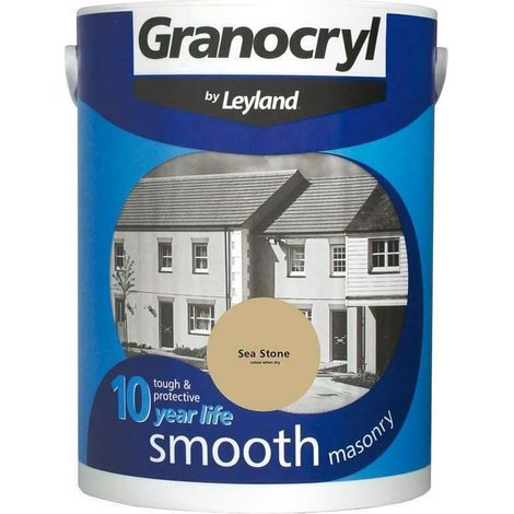 Granocryl Smooth Exterior Masonry Paint - 5L - Sea Stone