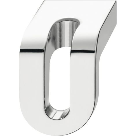 Bouton de meuble design moderne en alliage zingué 35x29mm Placard Tiroir Porte Poignée, finition chromé poli