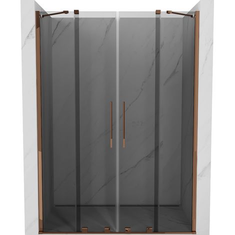 Mexen Velar Duo Schiebedusche 160 cm, Graphit, Roségold - 871-160-000-42-60 (1/5)