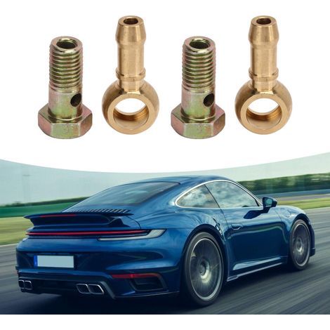 Kit de boulons de raccord de tuyau d'eau de turbocompresseur, M12x1,25 mm à 3/8 pouce. (1/5)