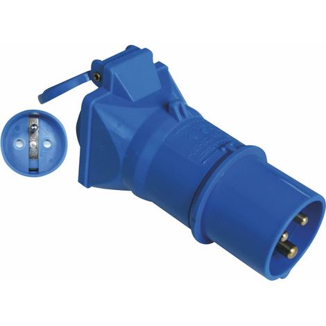 Adaptateur Mâle Cee 17 - Femelle Type E
