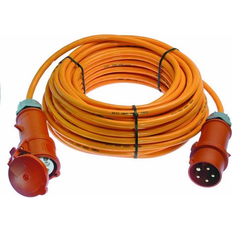 as-Schwabe CEE-Verlängerung 16A,25m H07BQ-F5G2,5 orange 400V